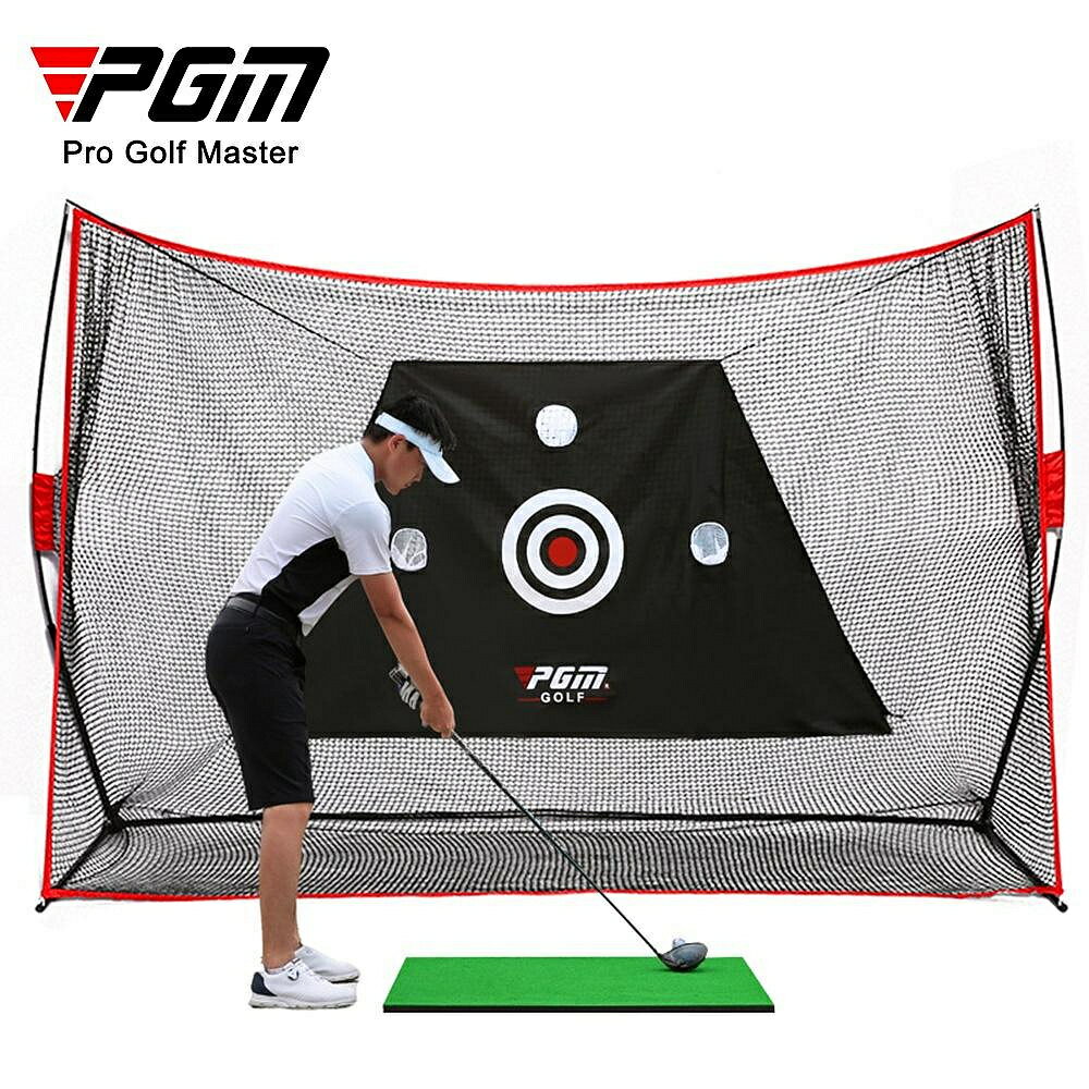 PGM 室內外高爾夫練習網揮桿切桿網打擊網Golf多功能練習器 - LXW023