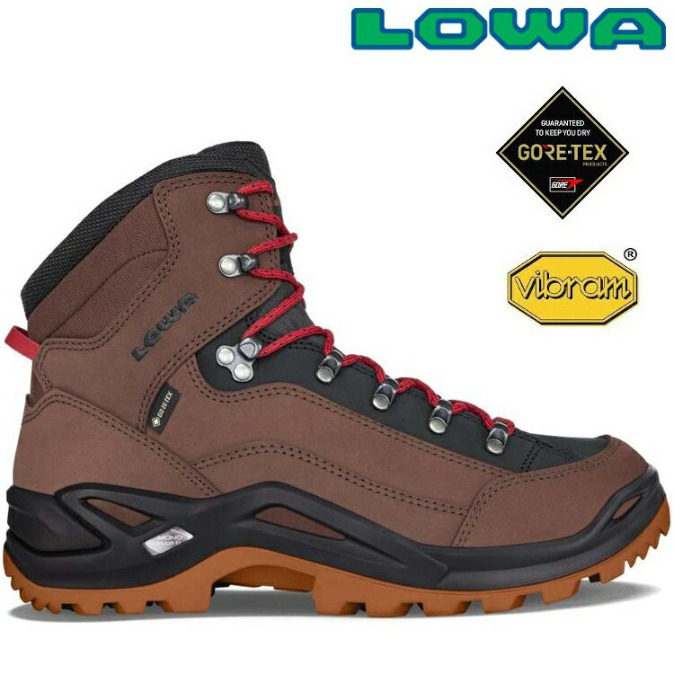 Lowa Renegade GTX Mid 男款 中筒防水登山鞋/健行鞋 LW310945 4740 木棕/紅