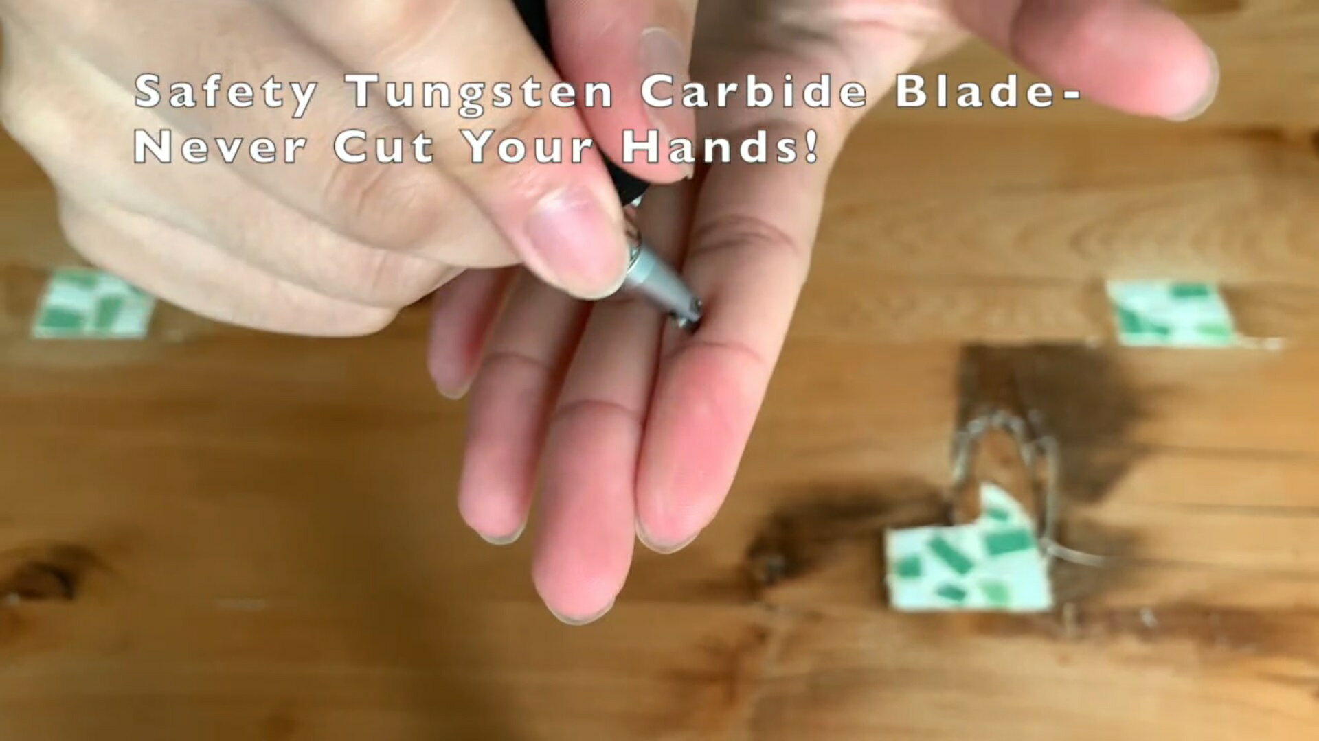 藍色鎢鋼滾輪筆刀Rolling Cutter Pen 兒童友善安全設計多功能裁切超高硬度免換刀片耐蝕耐銹裁切神器切紙刀