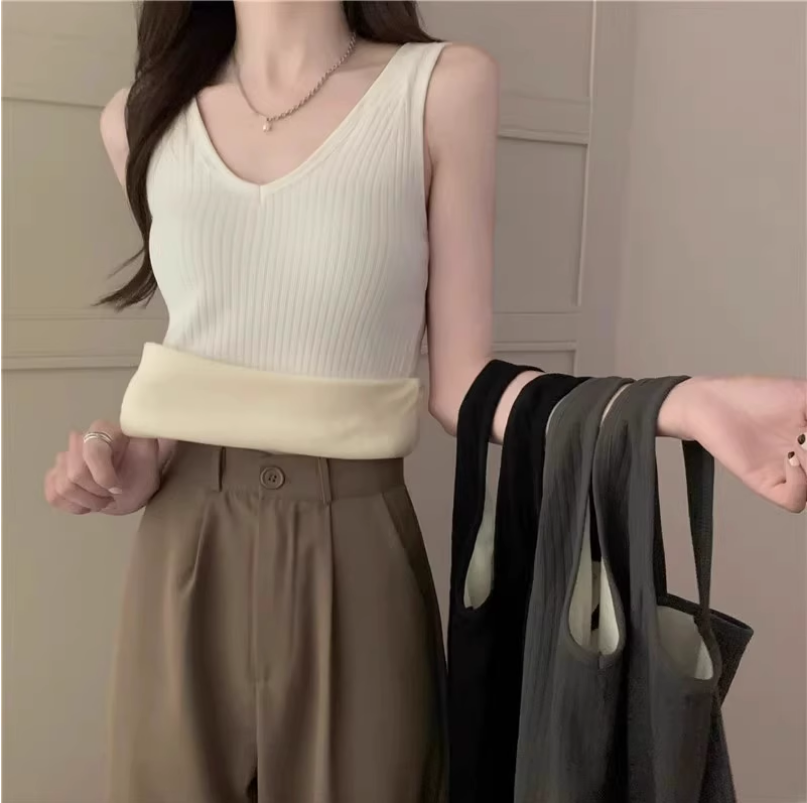 保暖背心女士加厚加絨純棉打底衫秋冬款上衣內搭吊帶內衣內穿無痕【繁星小鎮】