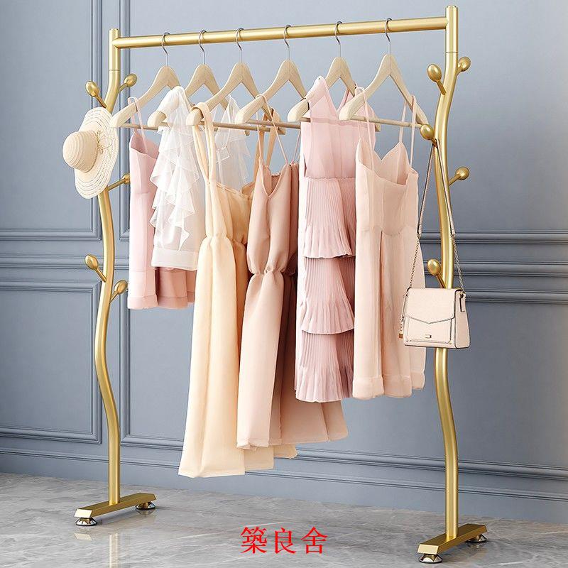免運 衣帽架 衣服掛衣架 收納架 晾衣架衣帽架臥室落地掛衣架簡易陽臺室內家用創意樹杈曬衣服架子可開發票 特惠/快速出貨