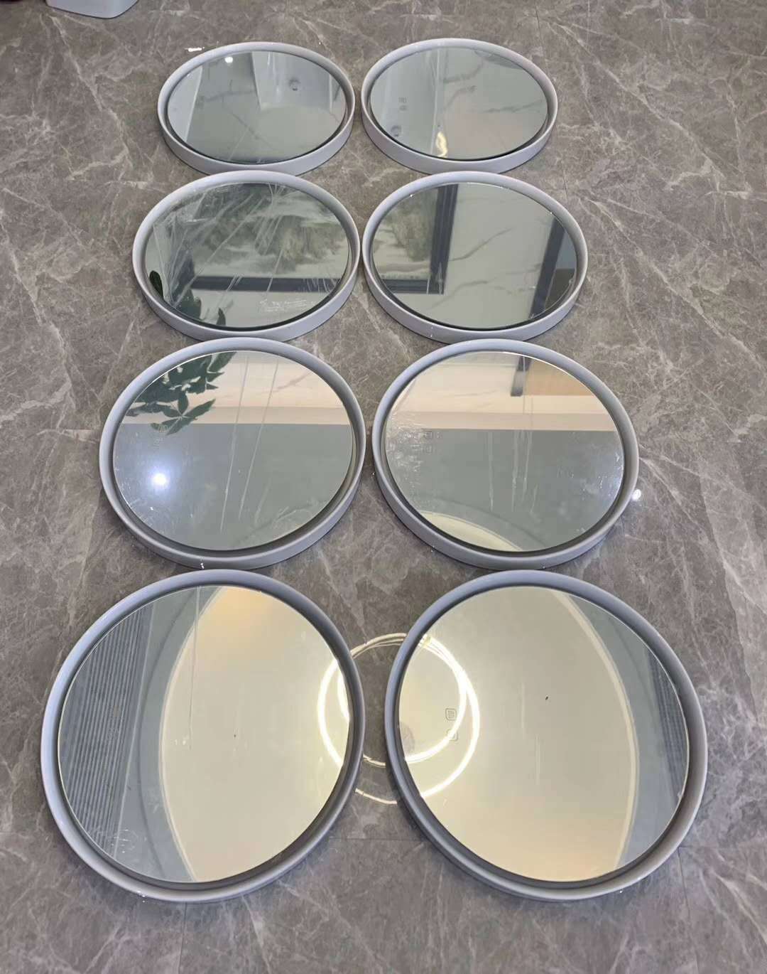 蝶陶新款異形薄板智能云鏡LED穿衣美容鏡圓形化妝鏡壁掛裝飾浴室 2