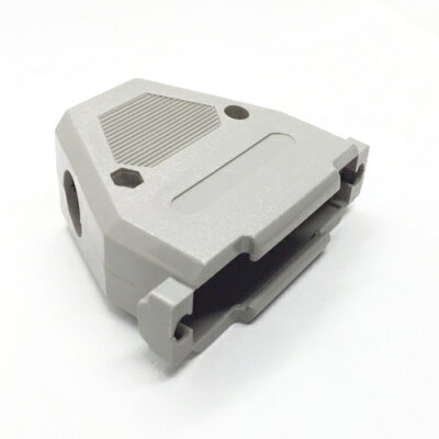 DB37P 斜角45度出線口 灰色外殼 D-SUB串口頭 焊線式接頭外殼-5入/包(含稅)【佑齊企業 iCmore】