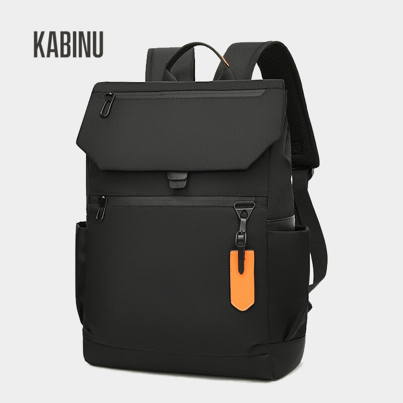 KABINU2023新款雙肩電腦背包 男士水洗布休閑商務辦公通勤雙肩包