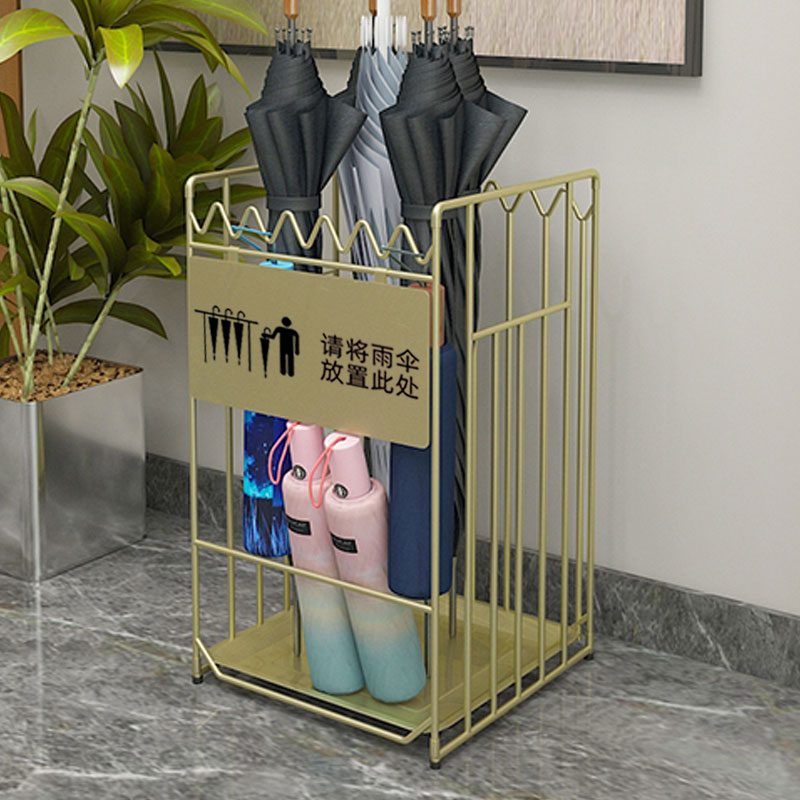 雨傘架子商用家用酒店大堂logo可定製創意北歐辦公室不銹鋼收納桶