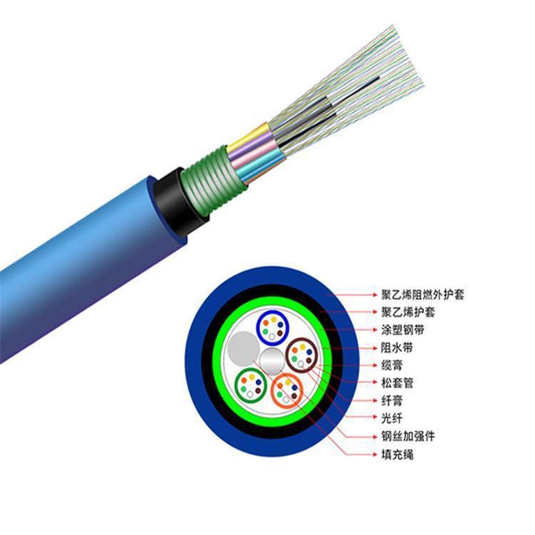 【臺灣公司 超低價】國標煤礦用阻燃光纜MGTSV/MGXTSV4/6/8/12芯24/48單模鎧裝光纖線