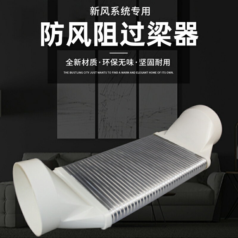 新風扁管過梁油煙機煙管煙道排氣軟管排氣管管道預埋凈化器換氣