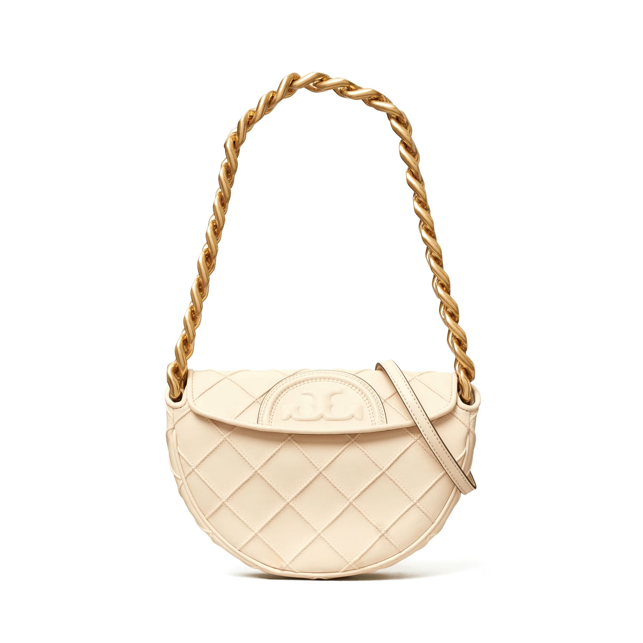 TORY BURCH Fleming23 菱格銜縫 鏈條包單肩手提新月腋下包 143575(預購)  ~【 菲尼斯 國際精品 ★ APP下單天天10%點數回饋 】