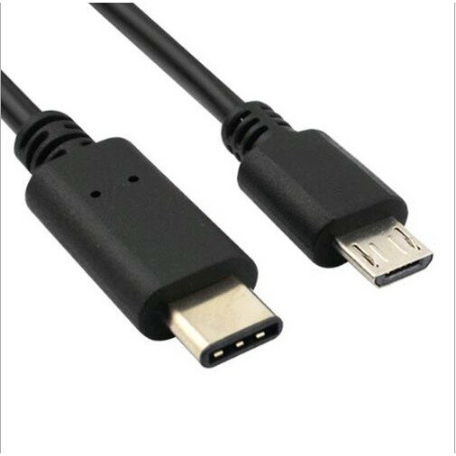 [5少量現貨] USB Type-C 轉 Micro USB公 充電線傳輸線 1米 USB 3.1 數據線 黑色 1m Android (PP3)K61