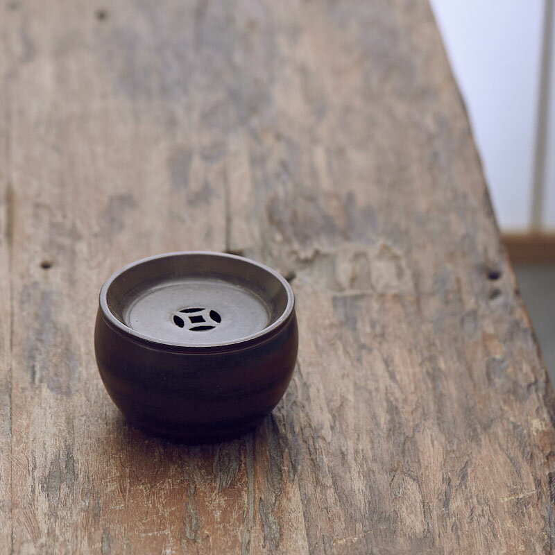 日式陶瓷建水 復古茶渣桶 茶道具 茶事器具 廢茶水收納1入