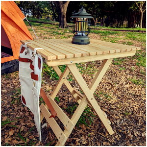 美麗大街【111033601】露營camping折疊椅實木靠椅木質折疊桌