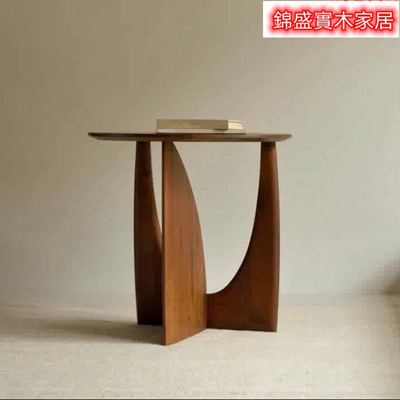 免運 附發票 公司貨 北歐圓形實木邊幾 幾何設計師角幾 沙發邊桌 茶邊桌 小茶幾 小邊桌 角幾 邊幾桌 飄窗桌 黑色簡約茶幾沙發邊桌臥室床頭桌