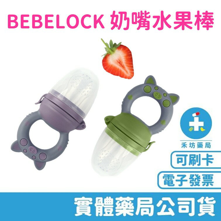 [禾坊藥局] BeBeLock 奶嘴水果棒 （附收納盒+3個月+6個月咬嘴) 水果咬咬樂 Skater