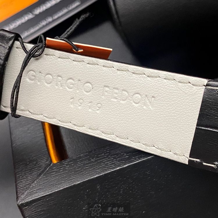 點數9%★GiorgioFedon1919手錶,編號GF00107,42mm玫瑰金圓形精鋼錶殼,黑色簡約, 中三針顯示錶面,深黑色真皮皮革錶帶款,潮流代名詞!【APP下單享9%點數上限5000點】 6