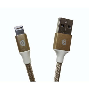 Griffin Lightning 1.5M 雙向 USB 編織充電傳輸線 - 金色 MFI認證傳輸線材