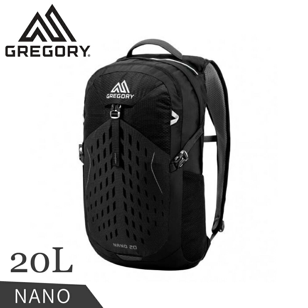 【GREGORY 美國 20L NANO 多功能揹包《瑪瑙黑》】131458/雙肩揹包/後揹包/輕便揹包/旅行/自行車