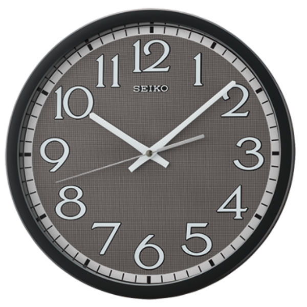 seiko SK037 精工鐘 (QXA711K) 簡約風格阿拉伯數字黑白標準鐘/31.1*4.4cm｜樂天全館特惠中★指定刷卡回饋10%