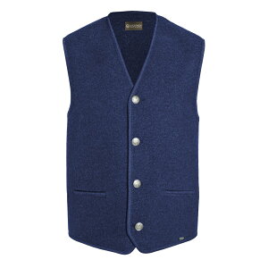 奧地利精品GIESSWEIN 服飾-高級壓縮羊毛-經典款背心 (男裝/藍色)