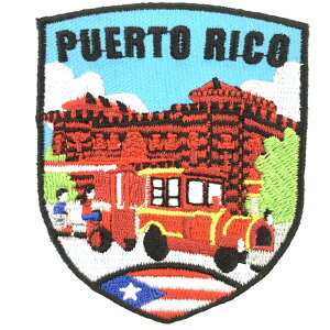 波多黎各 老龐塞消防局 刺繡背膠補丁 袖標 布標 布貼 補丁 INS打卡地標 貼布繡 臂章