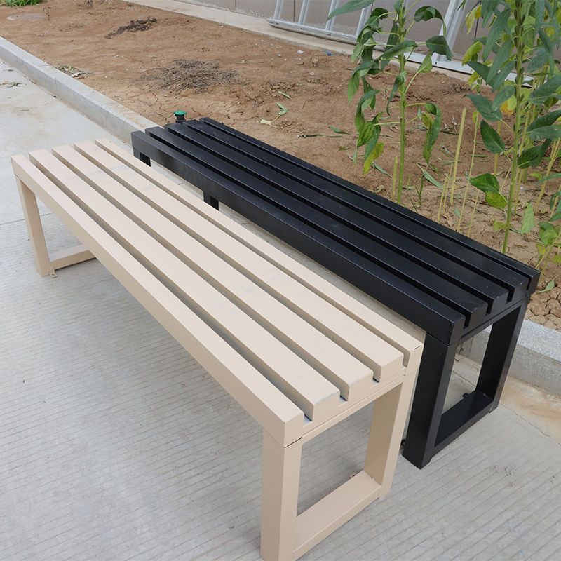 免運/特惠 工廠直銷 戶外長椅 室外長椅 公園椅戶外長椅鐵藝防腐木室外商場休息區庭院排椅條椅長條凳子特惠/快速出貨/開立發票Z1026