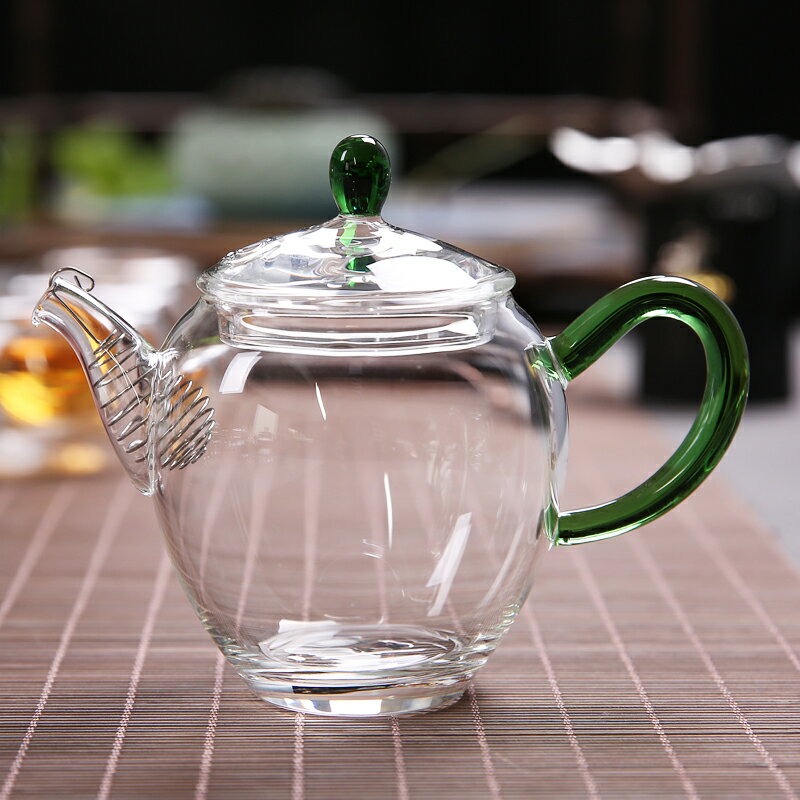 傳藝窯耐熱玻璃茶壺貴妃壺功夫茶具小茶壺透明過濾泡茶壺迷你單壺