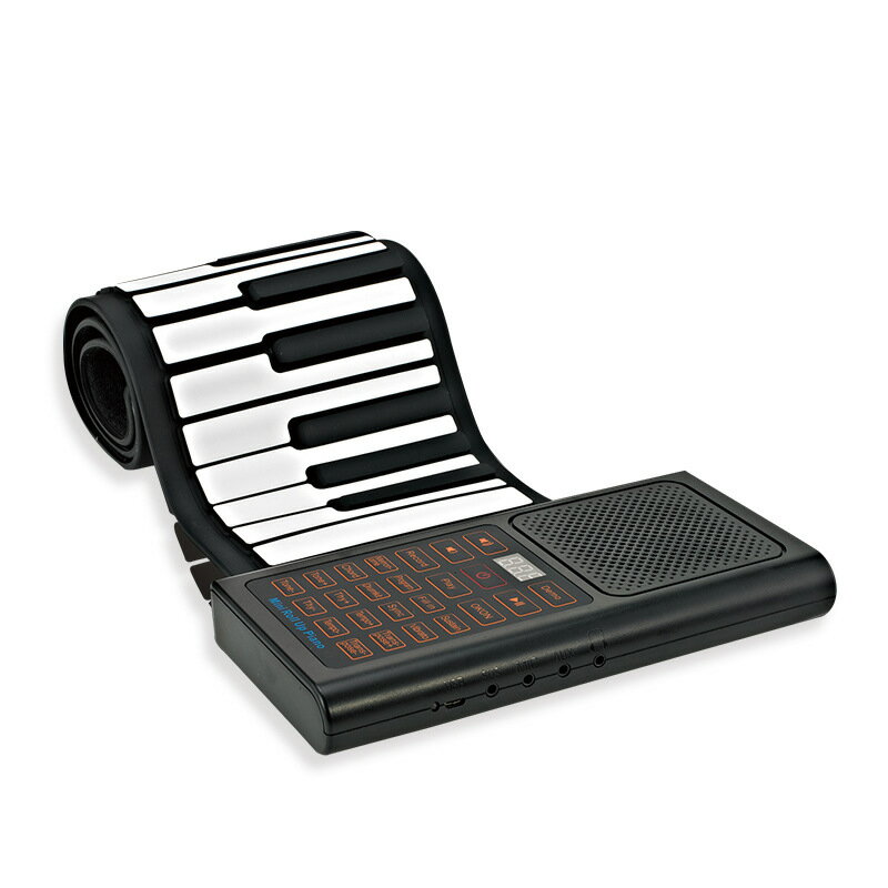 免運 電子琴 61鍵手卷鋼琴便攜式多功能電子鋼琴成人折疊MIDI跨境工廠批發智能 交換禮物