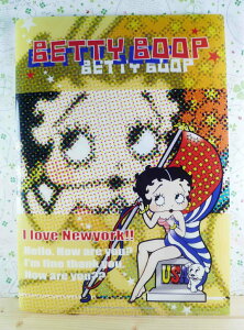 【震撼精品百貨】Betty Boop 貝蒂 掀開式文件夾-黃國旗 震撼日式精品百貨