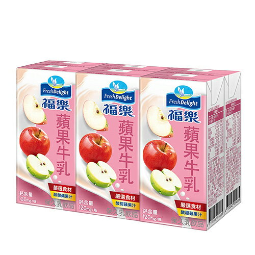 福樂調味乳-蘋果牛乳200ml x24入【愛買】 1