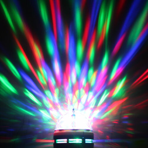 特價水晶魔球LED舞臺燈光KTV激光燈婚慶酒吧包房旋轉七彩燈帶聲控