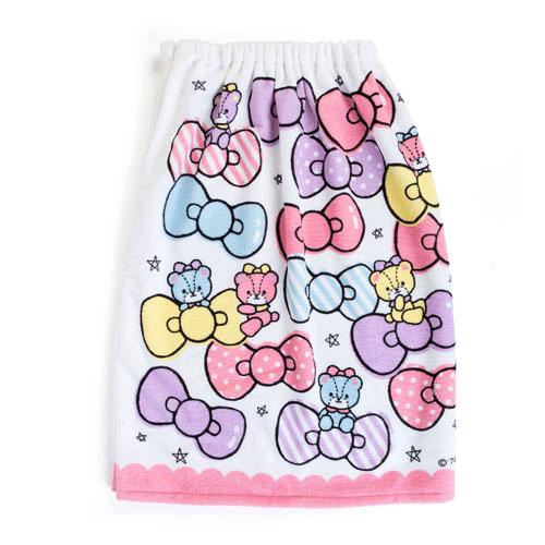 Hello Kitty 蝴蝶結 扣式 吸水 速乾 浴巾 毛巾 三麗鷗 凱蒂貓 KT 日貨 正版 授權 J00030119