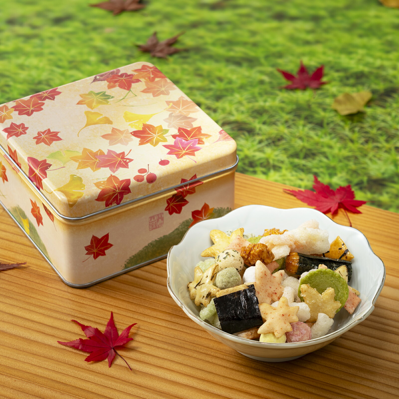 小倉山莊 秋風十色 綜合仙貝禮盒 95g