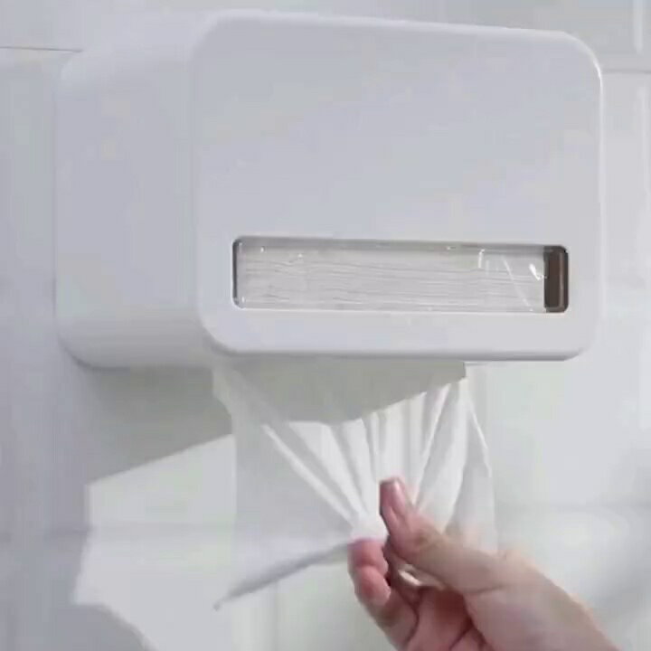 衛生間紙巾盒廁所手紙盒卷紙盒家用壁掛式防水免打孔加厚款紙巾盒