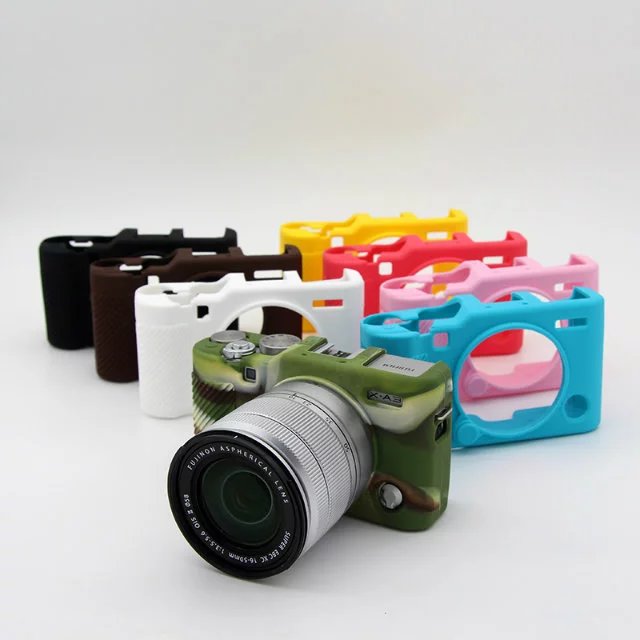 包郵 適合富士xa3相機包硅膠套 x-a10 XA10 XA3相機保護套 硅膠套
