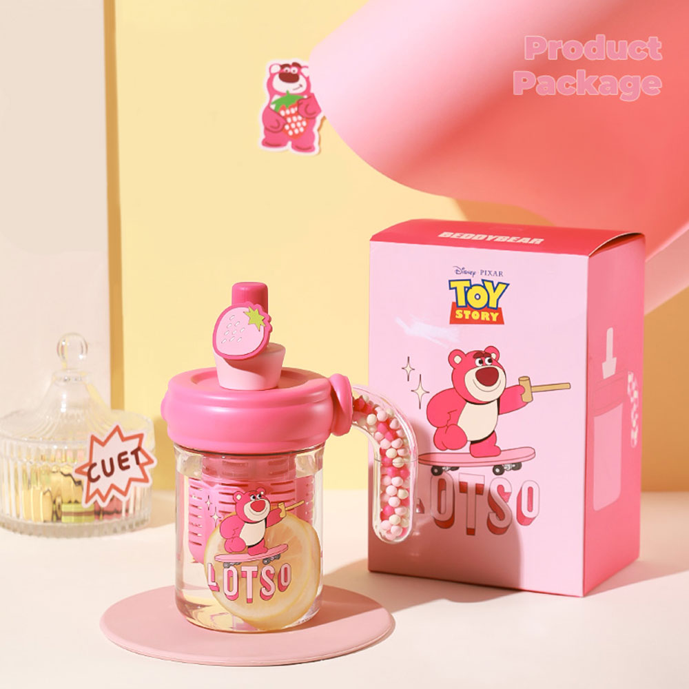 【BEDDY BEAR】 杯具熊 海洋球塑膠咖啡杯 500ml(滑翔草莓熊)