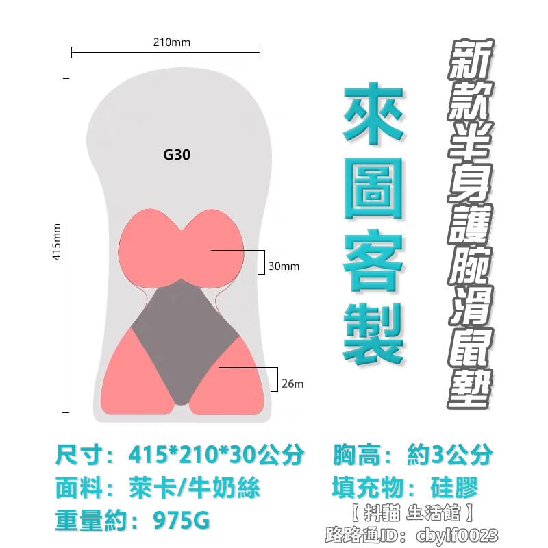 【可開發票】客製化✅新款半身 護腕滑鼠墊 胸部 立體滑鼠墊 3D滑鼠墊 R18 桌墊 卡通動漫 18禁 滑鼠墊 優質硅膠 可水洗