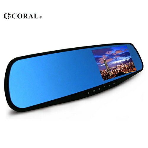 CORAL F1後視鏡型1080P行車紀錄器【愛買】