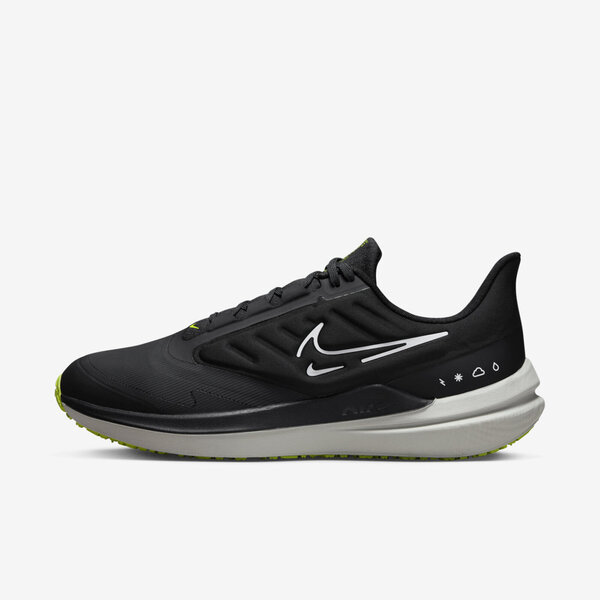 Nike Air Winflo 9 Shield [DM1106-001] 男 慢跑鞋 運動 路跑 防潑水 緩震 黑 灰