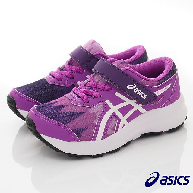 ASICS日本亞瑟士機能童鞋-CONTEND 8 PS 休閒運動鞋1014A293-500紫白(中小童段)