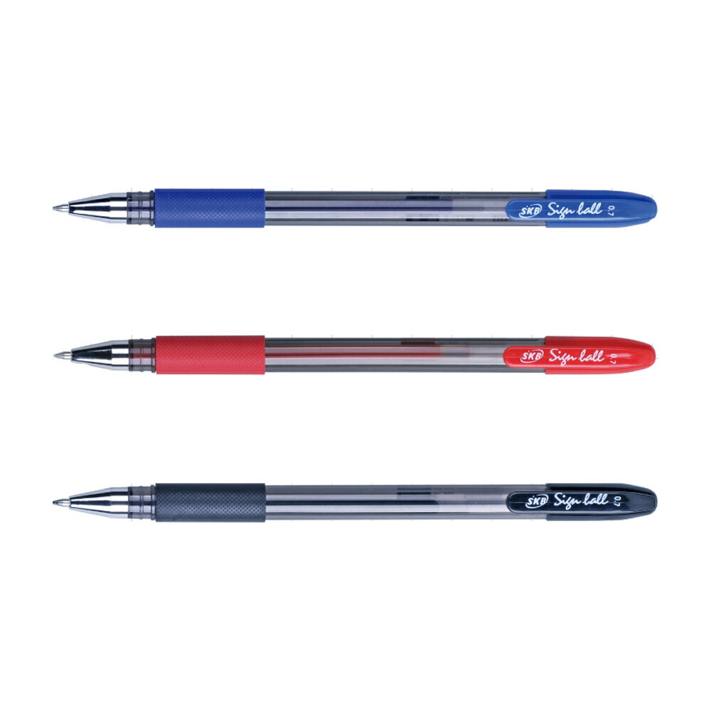 SKB 中性筆 0.7mm 藍芯/紅芯/黑芯 12支入/盒 G-150