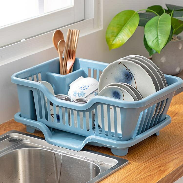 碗架 碗筷瀝水收納盒碗櫃家用廚房放碗碟置物架裝餐具籃箱晾洗水槽濾水