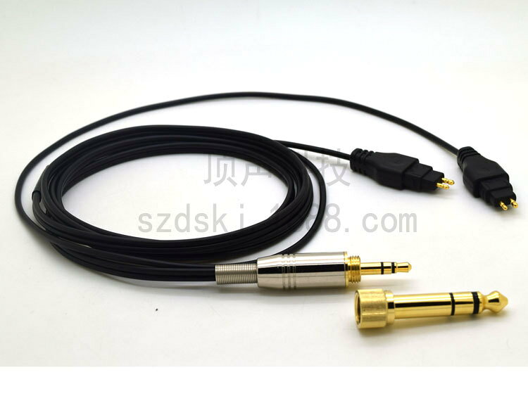 【無氧銅升級線】耳機線 森海 HD25 耳機升級線 雙並耳機線 圓形線材 音質提升 高純度無氧銅 鍍金插頭 適用HD25-1 II HD25-C 專業監聽耳機