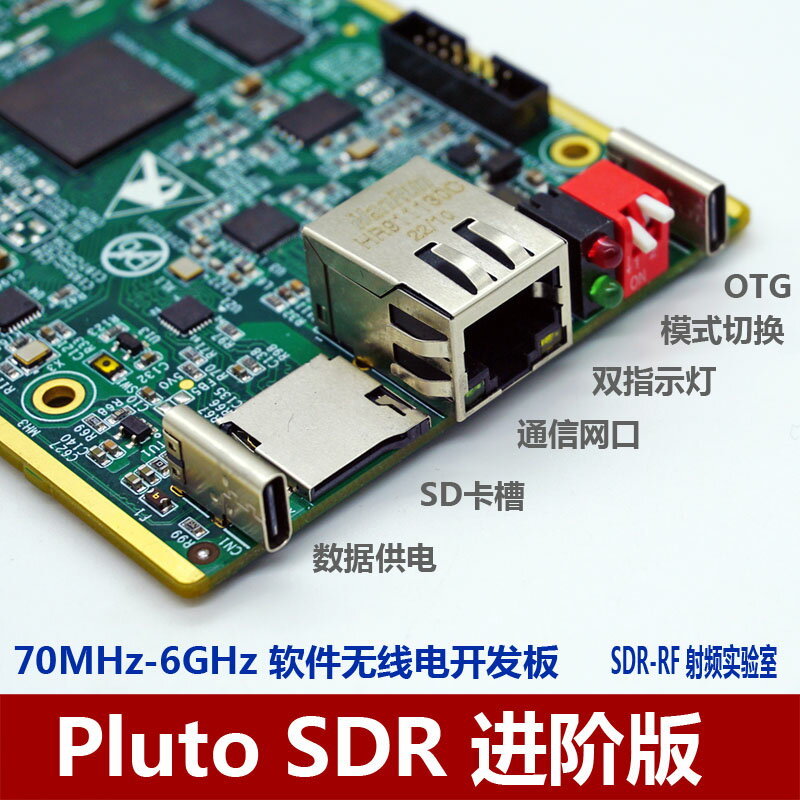 SDR-F200 軟件無線電開發板 PLUTO SDR 進階版FPGA XC7000+AD9361