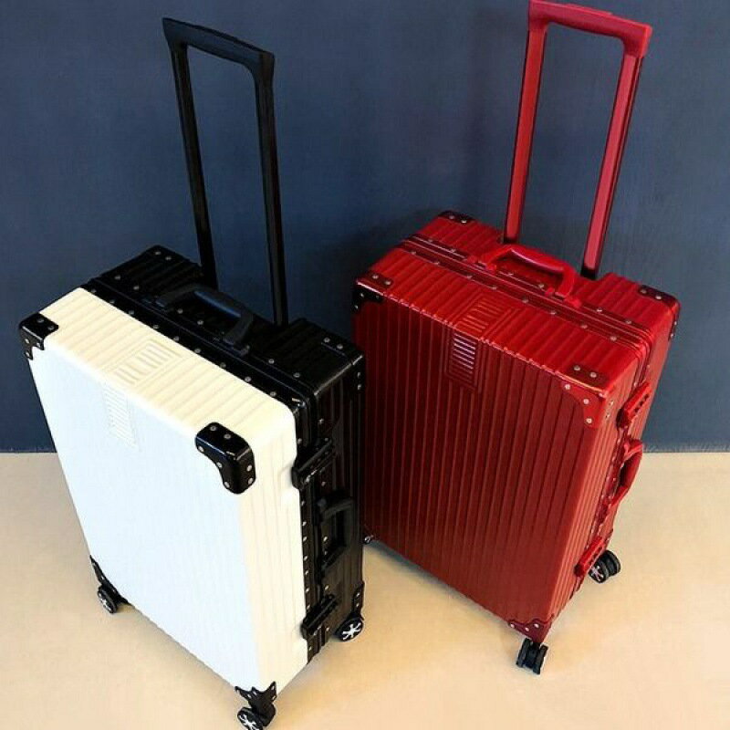 超大行李箱男學生旅行箱拉桿箱女學生密碼箱輪皮箱子大容量鋁框箱