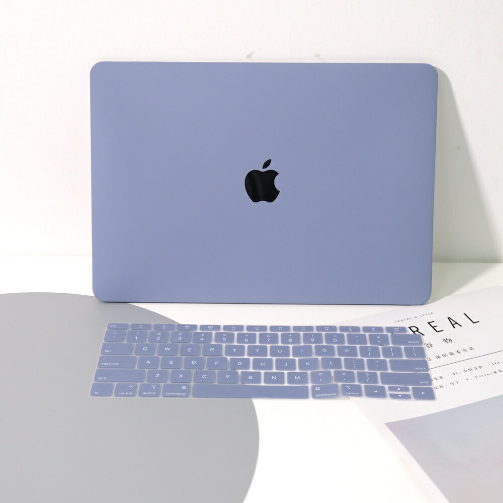 Macbook薰衣草灰色 蘋果筆電殼 奶油保護殼 適用蘋果筆記本 Macbook Air Pro13 14 16吋保護