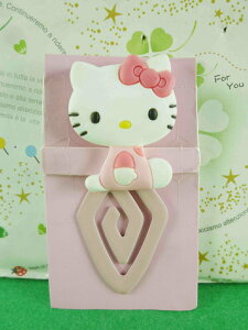 【震撼精品百貨】Hello Kitty 凱蒂貓 造型夾-菱形書夾-粉色(小) 震撼日式精品百貨