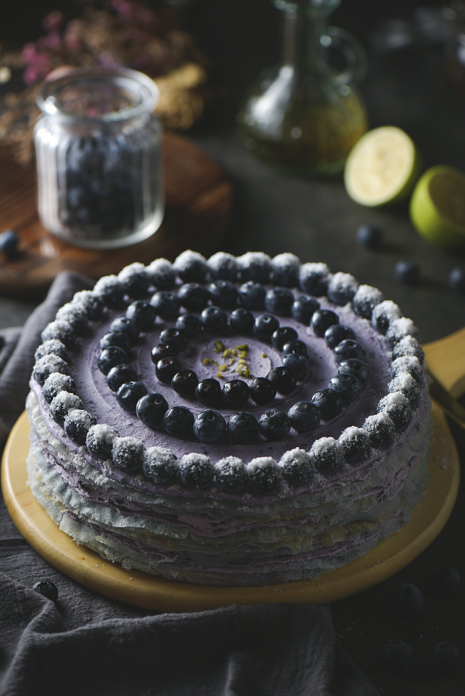 藍莓生乳千層蛋糕