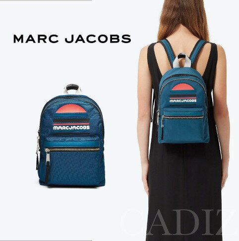 美國正品 Marc jacobs Trek Pack Sport Logo Medium 中性運動經典logo 後背包