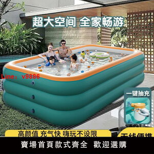 【台灣公司 超低價】充氣游泳池兒童超大號小孩家庭洗澡盆成人寶寶嬰兒家用海洋球泳池