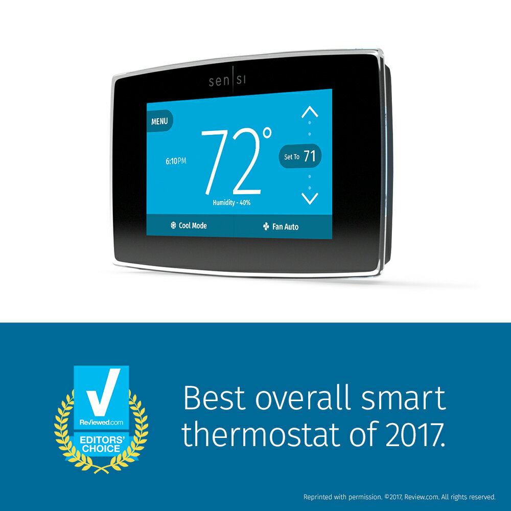 EMERSON Sensi Touch Wi-Fi Smart Thermostat with Touchscreen Color