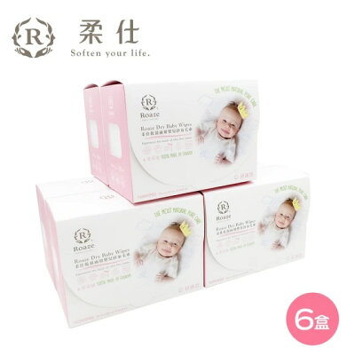 【布巾/乾濕兩用巾】【Roaze 柔仕】乾濕兩用布巾160片- 舒適款6入組《超商最多一組》